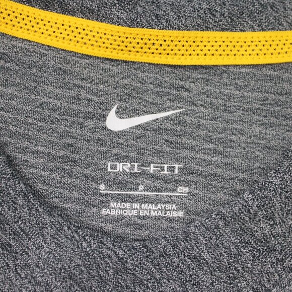 Nike Michigan Wolverines Shirt Mens Small Gray Dri-Fit On-Field Apparel L/S - Picture 8 of 16